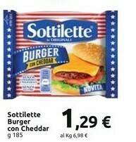 Carrefour Market Sottilette Burger Con Cheddar offerta