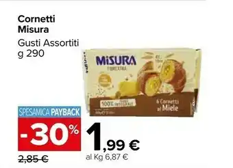 Carrefour Market Misura 6 Cornetti All'Albicocca Privolat 290 G(ml) offerta