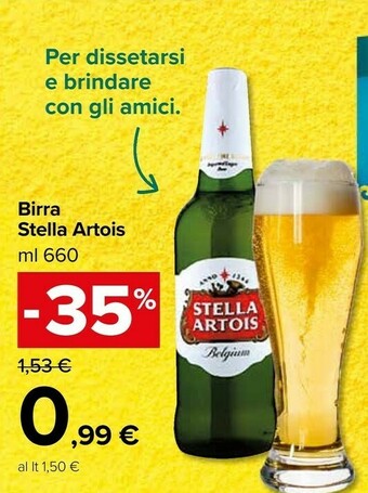 Carrefour Market Stella artois Premium Lager Beer 660 G(ml) offerta