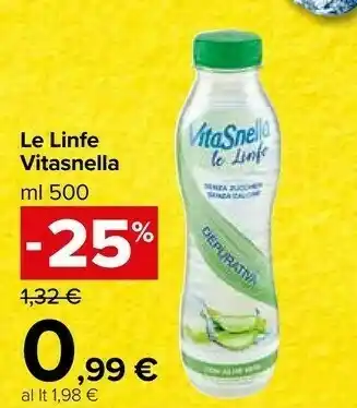 Carrefour Market Vitasnella Le Linfe Depurativa 500 Ml offerta