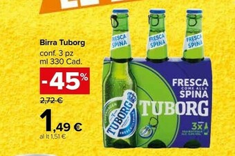 Carrefour Market Tuborg Birra 330 G(ml) offerta