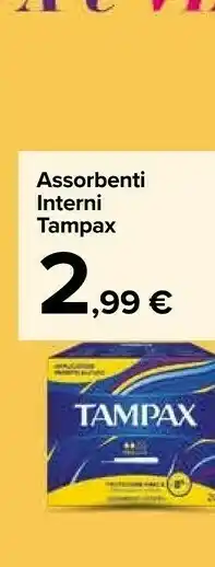 Carrefour Market Tampax Assorbenti Interni offerta