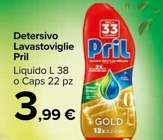 Carrefour Market Pril Detersivo Lavastoviglie offerta