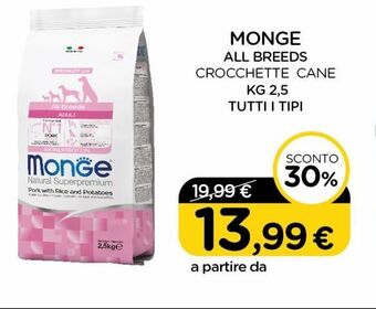 Monge all breeds crocchette cane