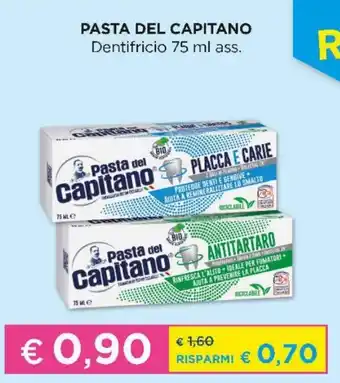 Acqua & Sapone Pasta del Capitano Dentifrico 75 ml ass. offerta