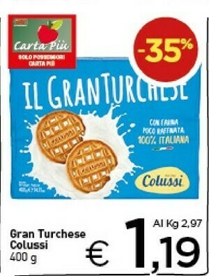 Crai Colussi Il Gran Turchese 400 G(ml) offerta