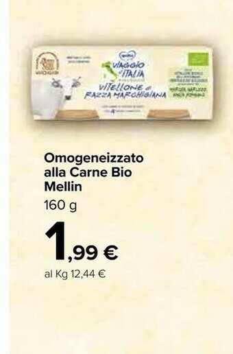 Mellin Omogeneizzato Alla Carne Bio