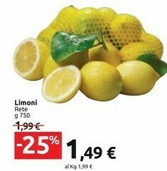 Carrefour Market Limoni offerta