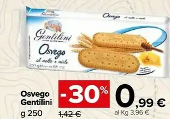 Carrefour Gentilini Osvego Al Malto E Miele 250 G(ml) offerta