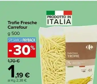 Carrefour Trofie Fresche offerta