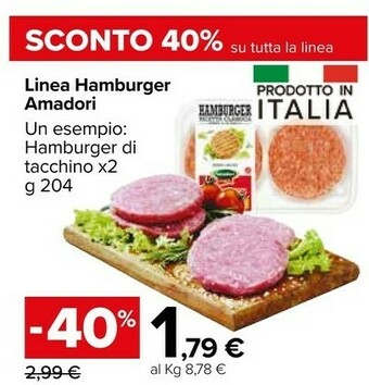 Carrefour Amadori Linea Hamburger offerta