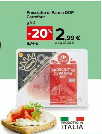 Carrefour Prosciutto Di Parma Dop offerta