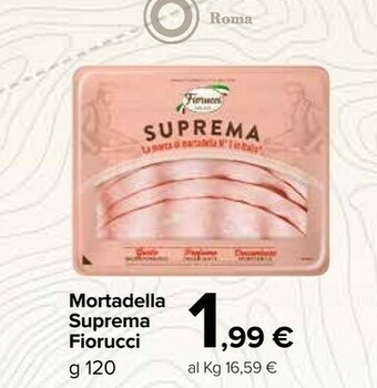 Carrefour Fiorucci Mortadella Suprema offerta