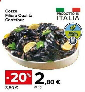 Carrefour Cozze Filiera Qualità offerta