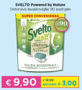 Acqua & Sapone Svelto Powered by Nature Detersivo lavastoviglie 90 pastiglie offerta