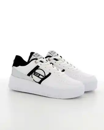 Enrico coveri - sneakers bianca con dettaglio glitter, suola memory soft