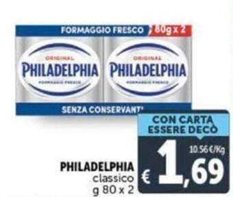 Deco Supermercati Philadelphia Classico g 80 x 2 offerta