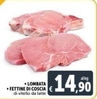 Deco Supermercati Lombata Fettine di Coscia di vitello da latte offerta