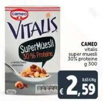 Cameo Vitalis super muesli 30% proteine 300 g