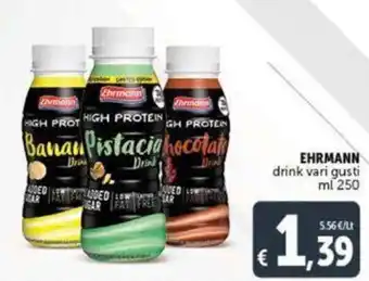 Ehrmann drink vari gusti 250 ml