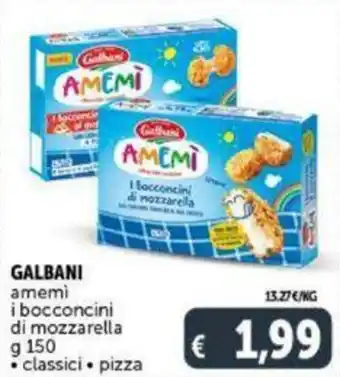 Deco Supermercati Galbani amemì i bocconcini di mozzarella g 150 classici/pizza offerta