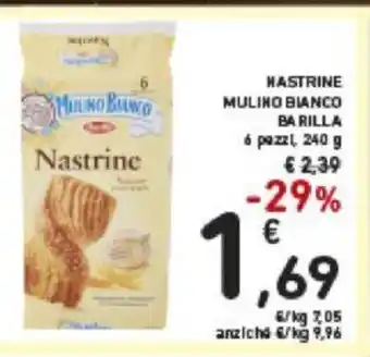 Conad Mulino Bianco Barilla Nastrine 6 pezzi, 240 g offerta