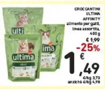 Ultima Croccantini Affinity alimento per gatti, linea assortita, 400 g