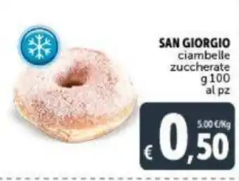 Deco Supermercati San Giorgio ciambelle zuccherate g 100 al pz offerta
