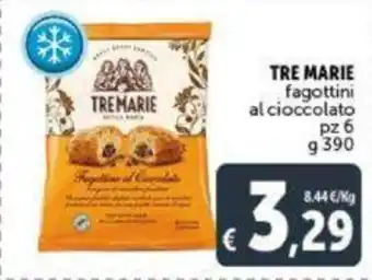 Tre Marie fagottini al cioccolato pz.6 390 g