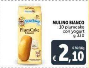 Deco Supermercati Mulino Bianco 10 plumcake con yogurt g 330 offerta