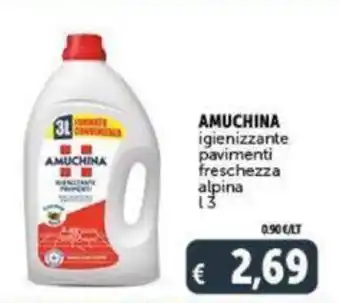 Deco Supermercati Amuchina Igienizzante Pavimenti freschezza alpina 3l offerta