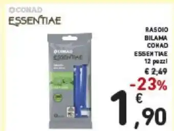 Conad Conad Essentiae Rasoio Bilama Essentiae 12 pezzi offerta