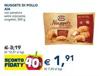 Esselunga AIA Nuggets di Pollo 260 g offerta