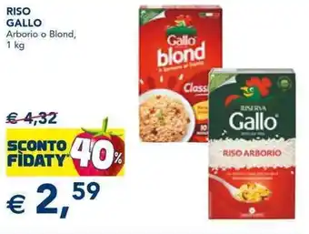 Esselunga Gallo Riso Arbonio o Blond 1 kg offerta