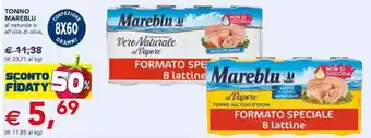 Esselunga Mareblue Tonno al naturale o all'olio di oliva offerta
