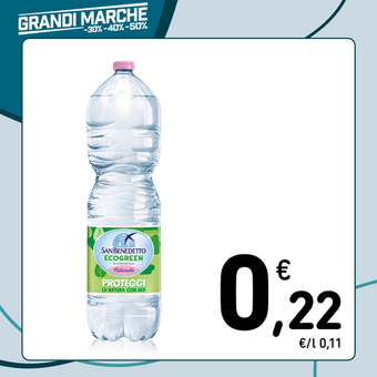 Conad ACQUA NATURALE ECOGREEN SAN BENEDETTO 2 litri offerta
