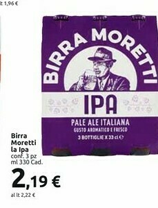 Carrefour Moretti Birra Zero 330 G(ml) offerta