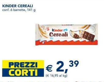 Kinder Cereali conf. 6 barrette 141 g