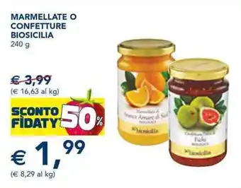 Esselunga Biosicilia Marmellate o Confetture 240 g offerta