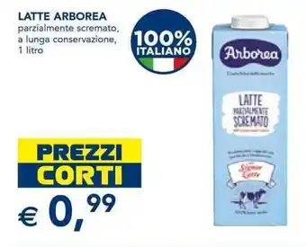 Esselunga Arborea Latte parzialmente scremato 1 litro offerta