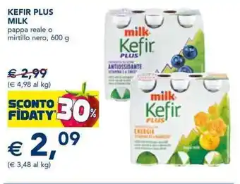 Esselunga Milk Kefir Plus pappa reale o mirtillo nero 600 g offerta