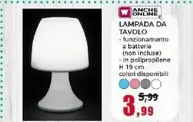 Lampade da tavolo