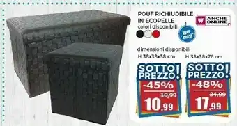 Happy Casa Pouf contenitore offerta