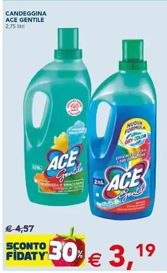 Esselunga Ace Gentile Candeggina 2,75 litri offerta