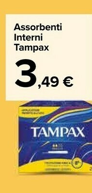 Carrefour Market Tampax Assorbenti interni offerta