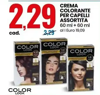 Eurospin Color Look Crema Colorante Per Capelli Assortita offerta