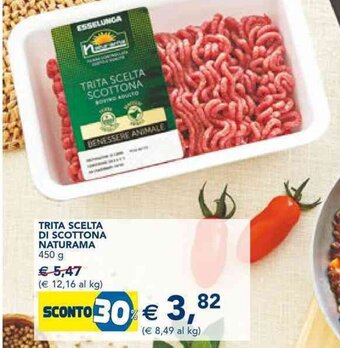 Esselunga Trita Scelta di Scottona Naturama 450 g offerta