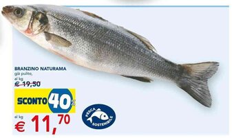 Esselunga Branzino Naturama già pulito offerta