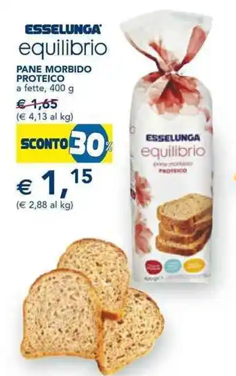 Esselunga Esselunga equilibrio Pane morbido Proteico a fette 400 g offerta
