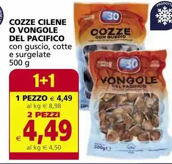 Cozze cilene o vongole del pacifico